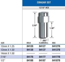 Gorilla Cragar SST Lug Nuts