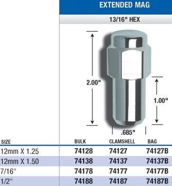 Gorilla Extended Mag Lug Nuts 3 Gorilla Extended Mag Lug Nuts