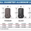 Gorilla Aluminum Racing Lugs -Auto Parts Store gorilla lugnuts smalldiameter 231