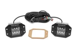 Rough Country Black Series Square Light -Auto Parts Store roughcountry lights 2in flush leds 70803bl alt 41
