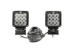 Rough Country Chrome Series Square Light -Auto Parts Store roughcountry lights 4 inch led square 70905 harness 23