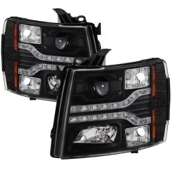 Spyder Automotive Version 2 DRL LED Projector Headlights