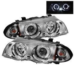 Spyder Automotive Halo Amber Projector Headlights 9 Spyder Automotive Halo Amber Projector Headlights -Auto Parts Store spyder pro yd bmwe46 4d hl am c 16