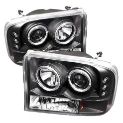Spyder Automotive Dual Halo LED Projector Headlights -Auto Parts Store spyder pro yd ff25099 1p g2 bk 16