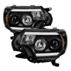 Spyder Automotive DRL Projector Headlights 9 Spyder Automotive DRL Projector Headlights -Auto Parts Store spyder pro yd tt12 lbdrl bk 16