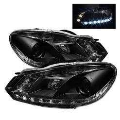 Spyder Automotive DRL Projector Headlights 8 Spyder Automotive DRL Projector Headlights -Auto Parts Store spyder pro yd vg10 drl bk 16